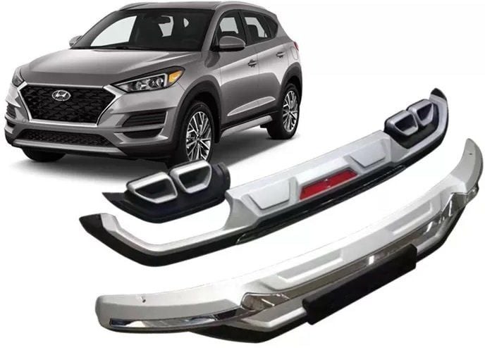 Hyundai Tucson Uyumlu Ön Ve Arka Tampon Koruma Difüzör 2019+