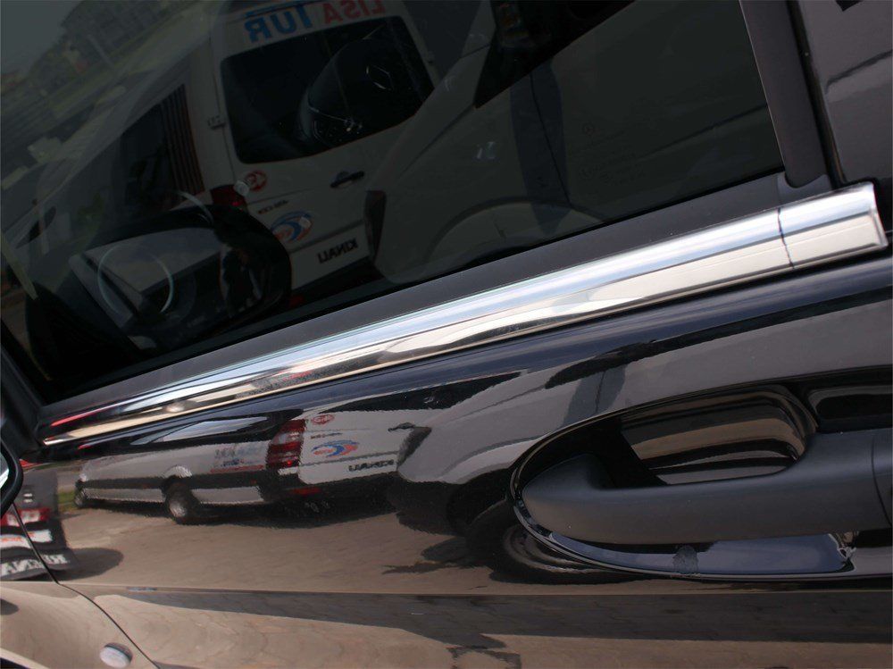 Mercedes Vito Uyumlu Cam Çıtası 2 Parça  Krom 2015 Ve Sonrası