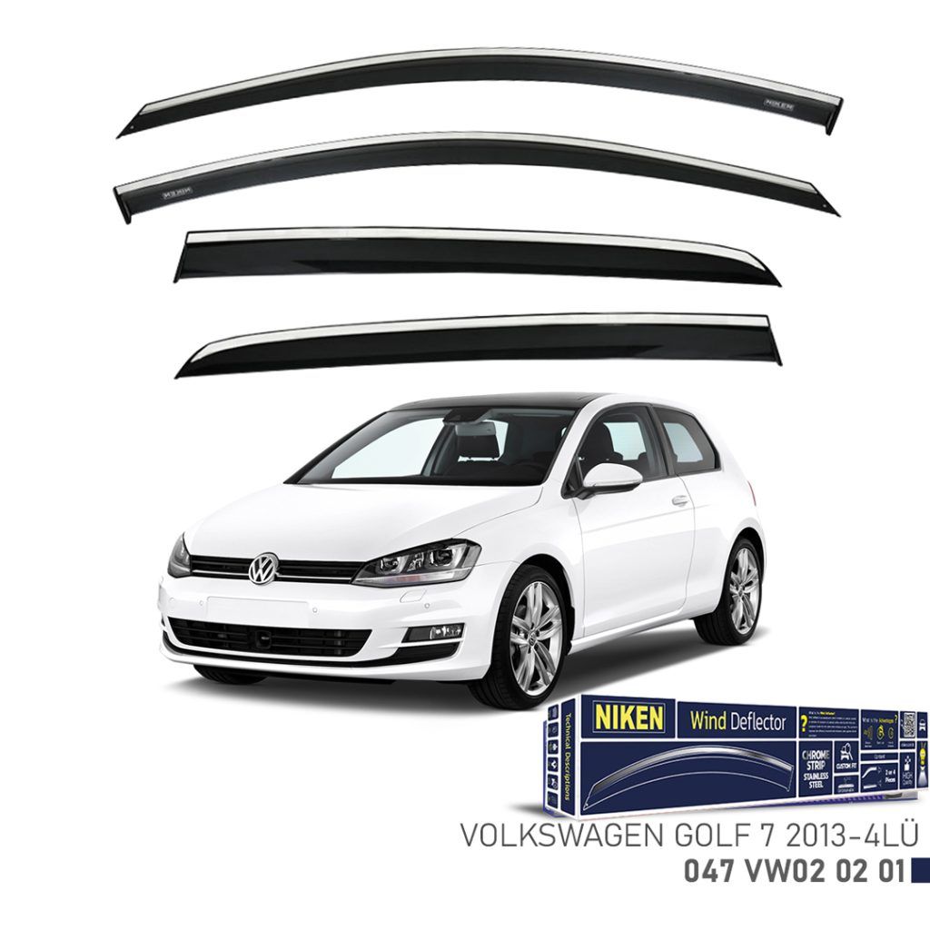 Niken Volkswagen Uyumlu Golf 7 2013 Ve Sonrası Kromlu Cam Rüzgarlı