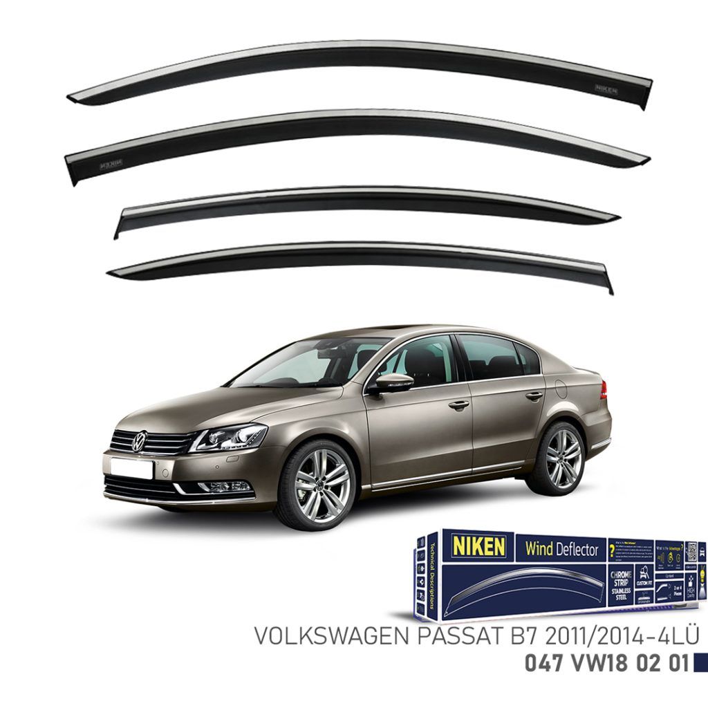 Niken Volkswagen Uyumlu Passat B7 Kromlu Cam Rüzgarlığı 2011 - 2014