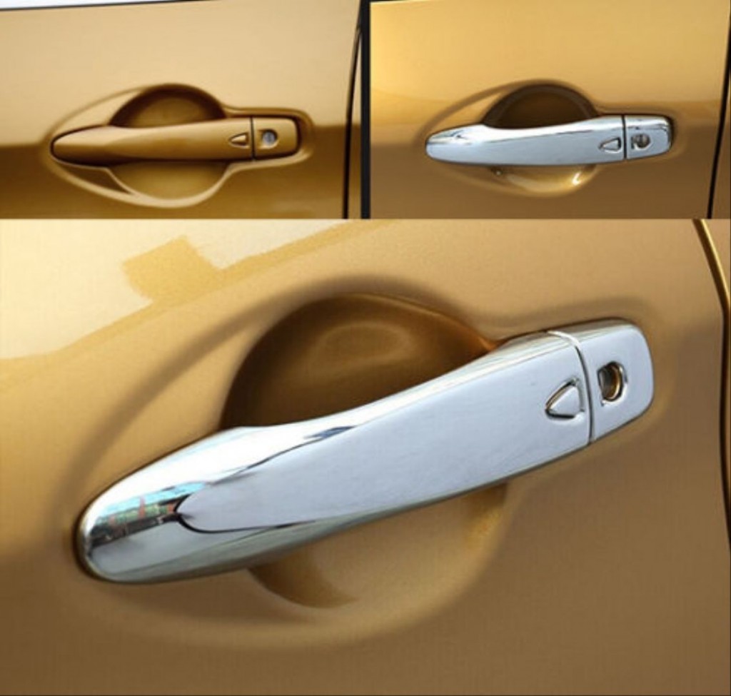 Nissan Qashqai Uyumlu 2014-2020 Krom Kapı Kolu - Smart Key - Akıllı Anahtar