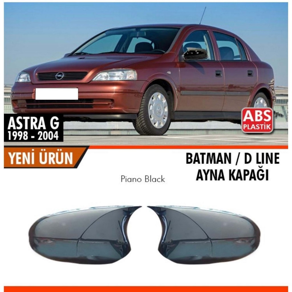 Opel Astra Uyumlu G Batman Ayna Kapağı Piano Black / 1998-2004 Parça