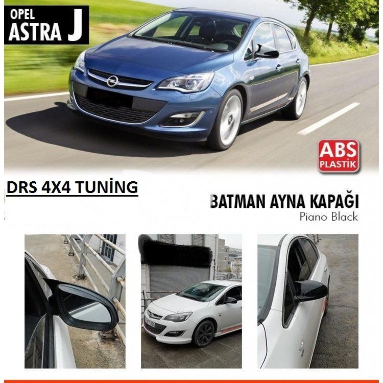 Opel Astra Uyumlu J (2009-2015) Sedan Batman Yarasa Ayna Kapağı (Parlak Siyah)
