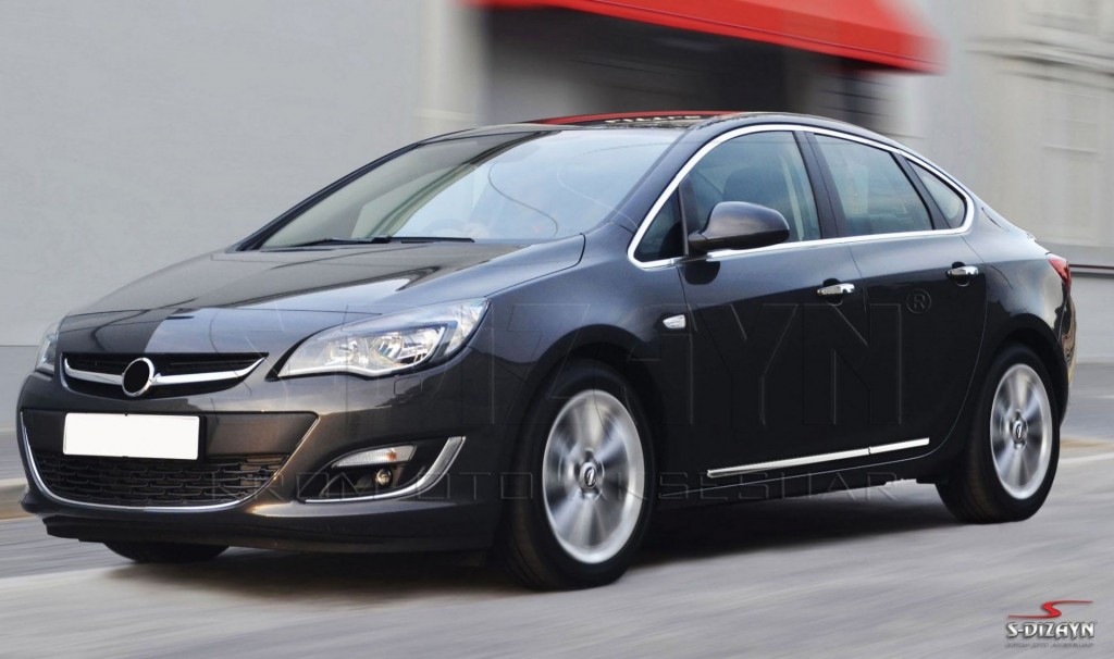 Opel Astra Uyumlu J Sedan Kapı Koruma Çıtası Krom 2012 Üzeri