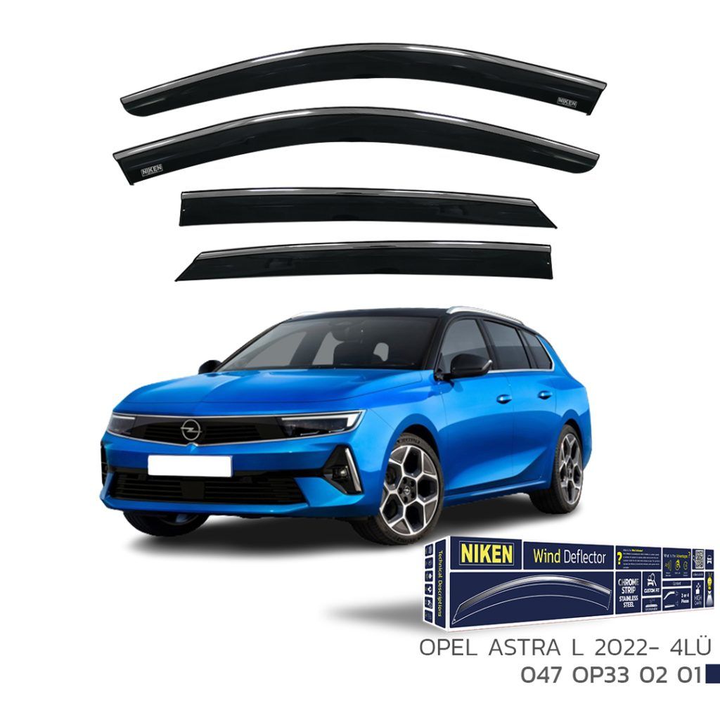 Opel Astra Uyumlu L Kromlu Cam Rüzgarlığı -2022 Niken Parça