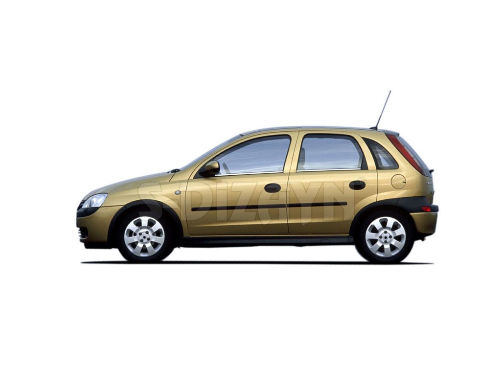 Opel Corsa Uyumlu C Krom Cam Çıtası 4 Parça 2000-2006