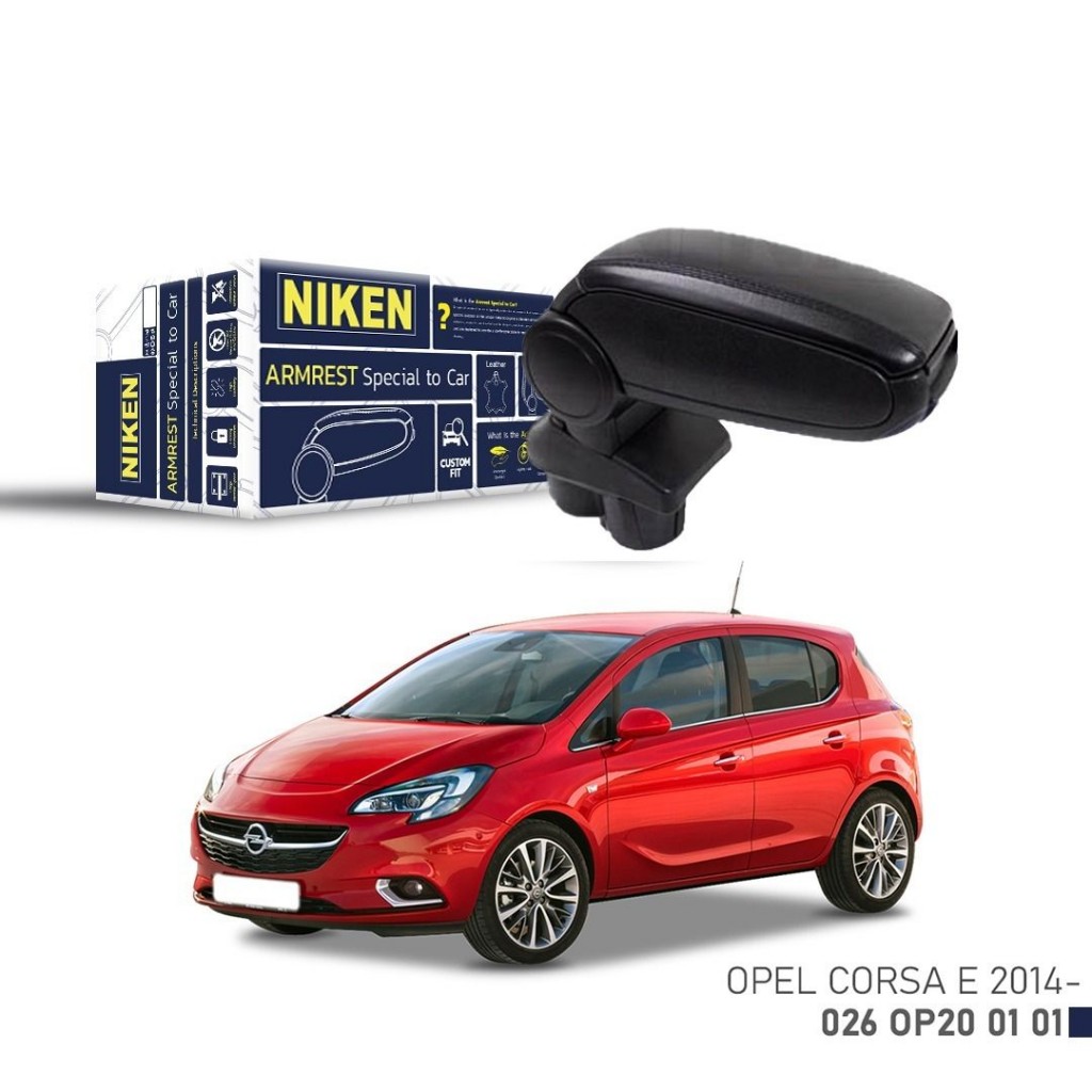 Opel Corsa Uyumlu E -2014 Araca Özel Kol Dayama Siyah Niken Parça