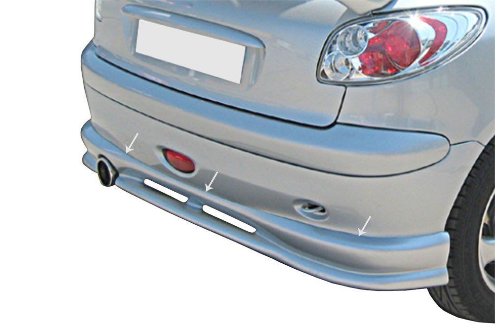 Peugeot 206 Uyumlu Arka Tampon Altı (3 Kapı) Fiber 1998-2012