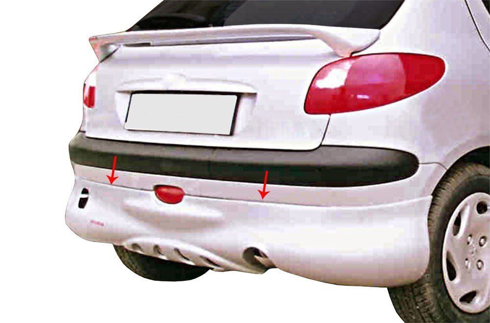 Peugeot 206 Uyumlu Arka Tampon Altı (Telli) Fiber 1998-2012