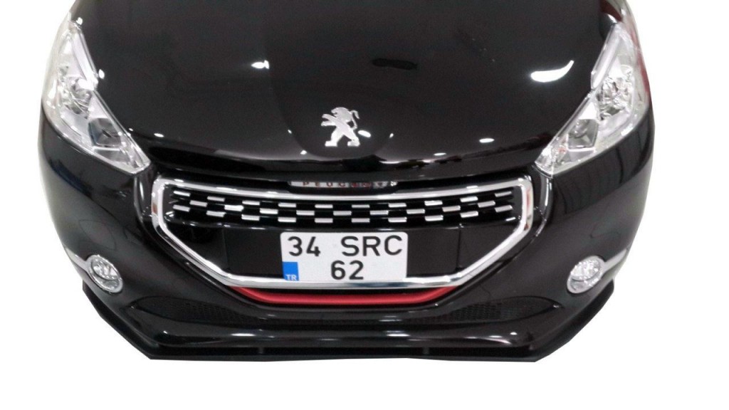 Peugeot 208 Uyumlu (2012-2015) Ön Tampon Altı Lip (Plastik)