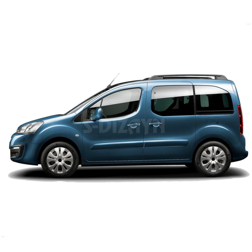 Peugeot Partner Uyumlu Tepee Krom Cam Çıtası 2 Parça 2008-2018