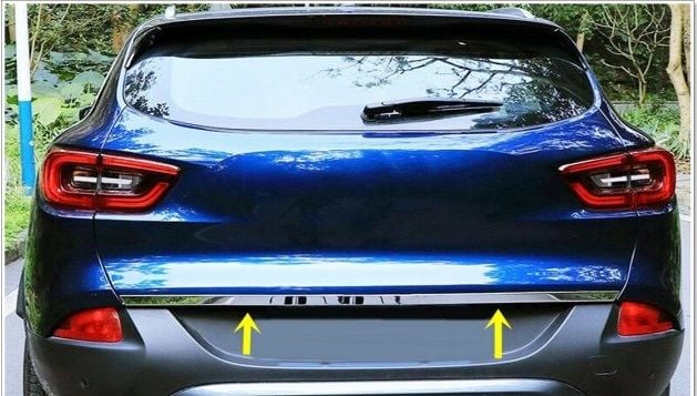 Renault Kadjar Uyumlu Bagaj Alt Çıtası Paslanmaz Çelik Krom 2014-Sonrası