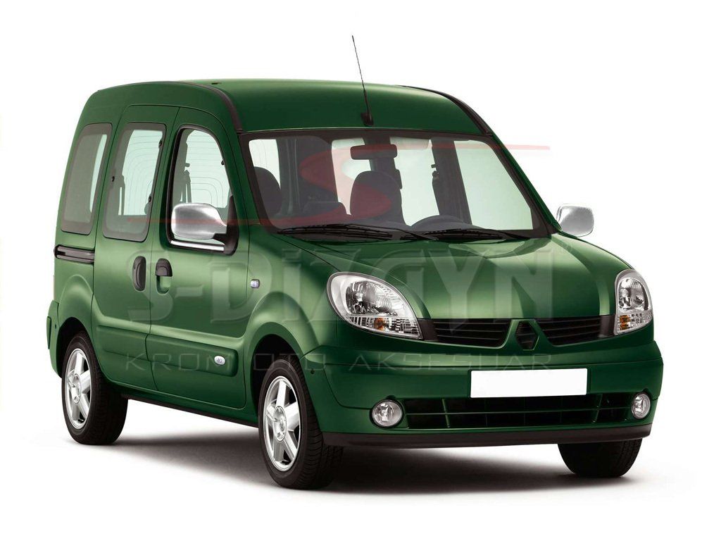 Renault Kangoo Uyumlu Ayna Kapağı 2 Parça. Abs. Krom 2004-2007