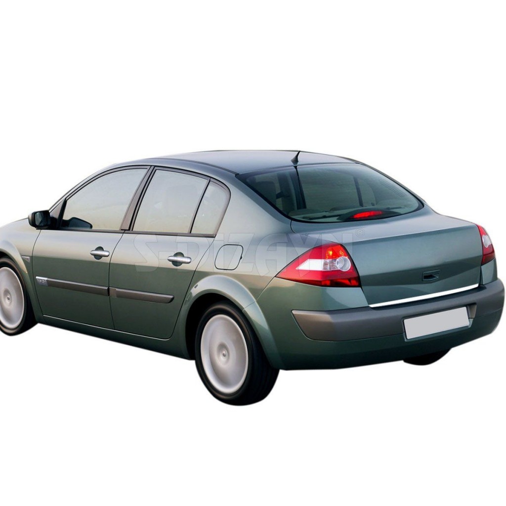 Renault Megane Uyumlu 2 Sedan Krom Bagaj Alt Çıta 2004-2006