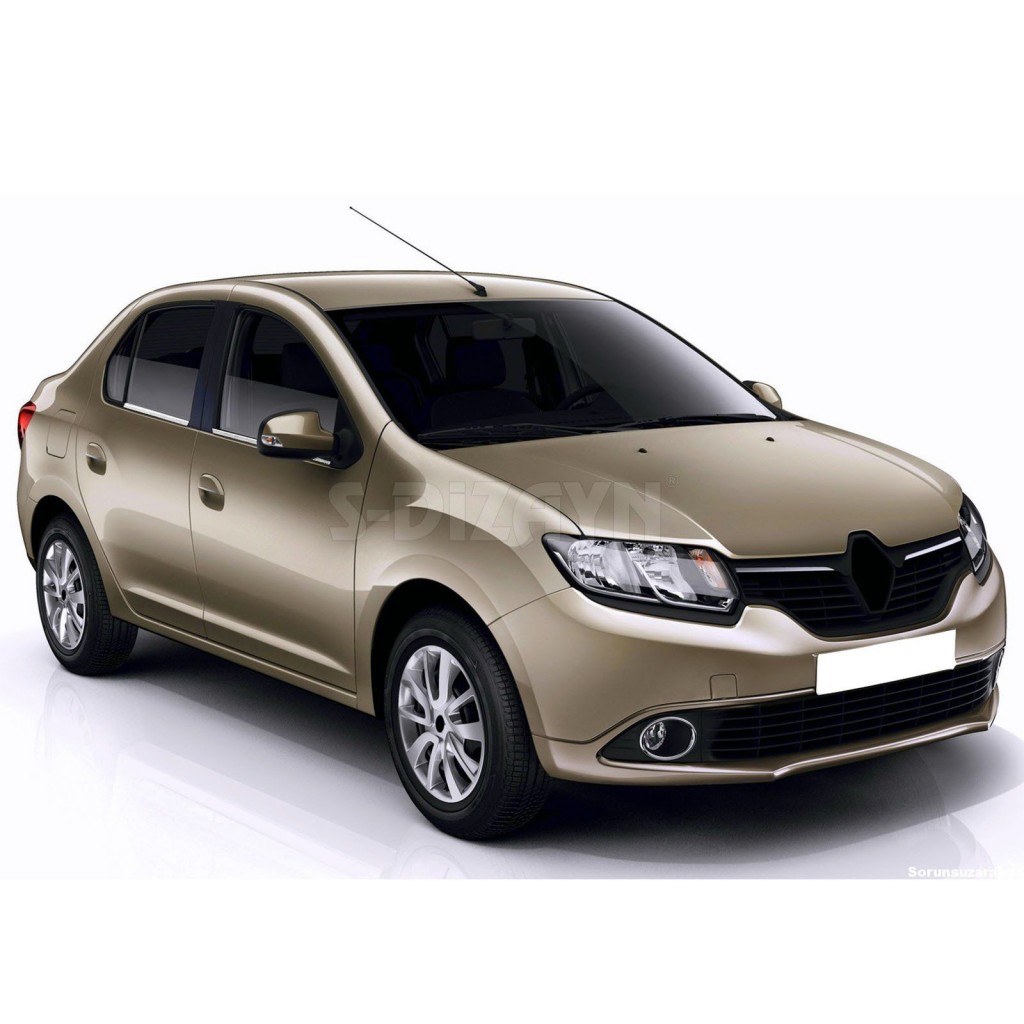 Renault Symbol Uyumlu 3 Krom Cam Çıtası 4 Parça 2013 Üzeri