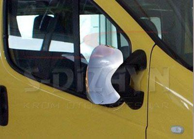 Renault Traffic Uyumlu Abs Krom Ayna Kapağı 2 Parça. 2001-2010
