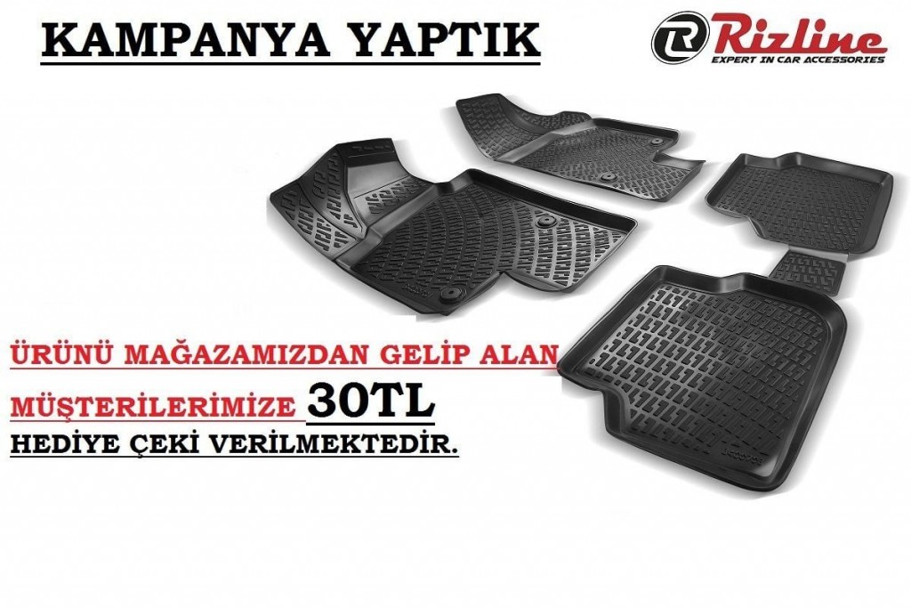 Rizline Kia Uyumlu Sportage 3 2010 -2015 3D Havuzlu Paspas Drs 4X4