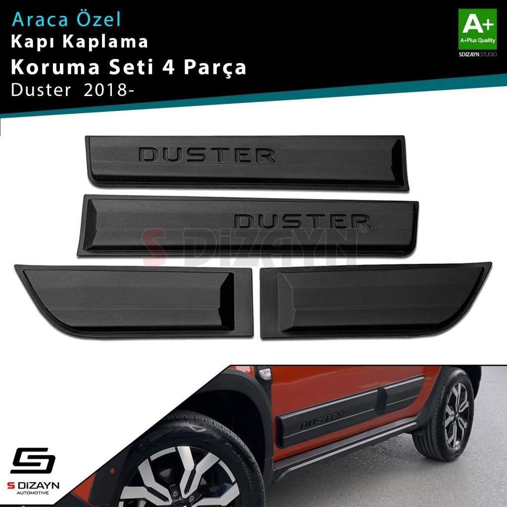 S-Dizayn Dacia Duster 2 Kapı Koruma Seti 2018 Üzeri A+ Kalite