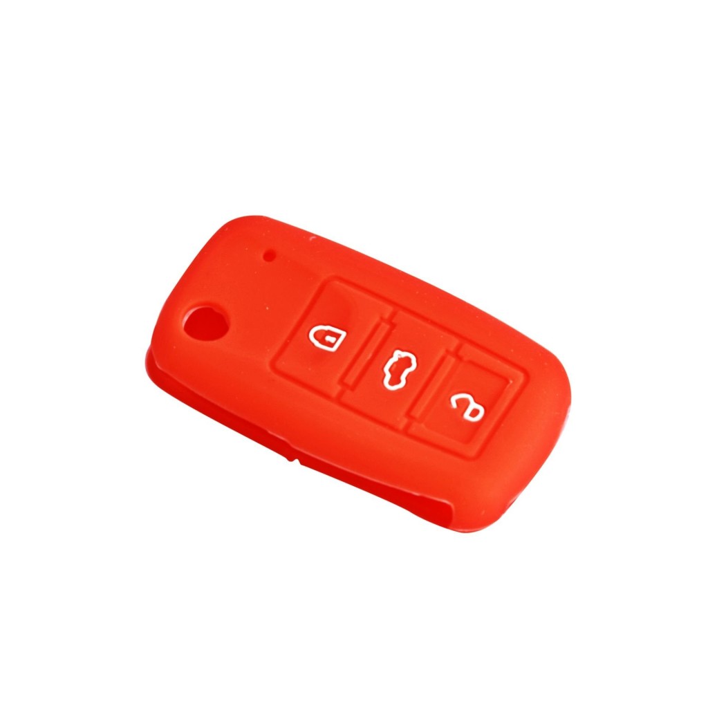 Silikon Anahtar Kabı- Volkswagen/Jetta Kırmızı / Sypd52-1