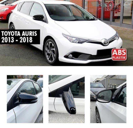 Toyota Auris Uyumlu (2013-2018) Batman Yarasa Ayna Kapağı (Piano Black)