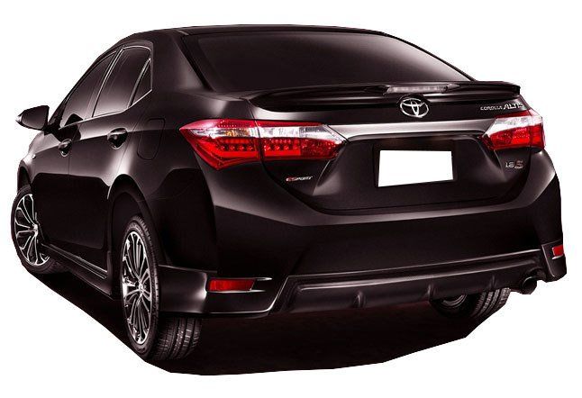 Toyota Corolla Uyumlu (2012-2016) Arka Tampon Flap + Difüzör (Plastik)