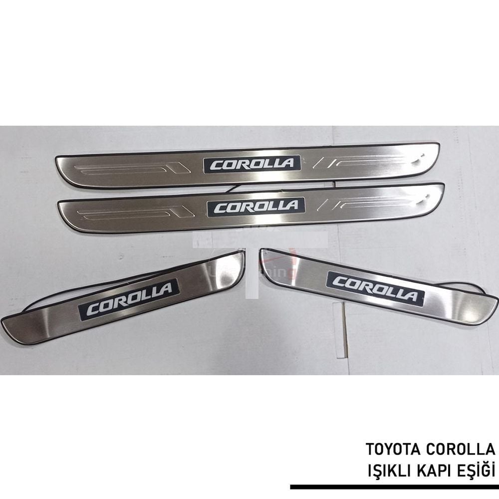 Toyota Corolla Uyumlu -2014 Işıklı Kapı Eşiği Parça
