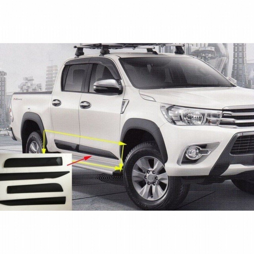 Toyota Hilux Uyumlu Revo 2015-2019 Kapı Altı Dodiği Kapı Kaplama Küçük