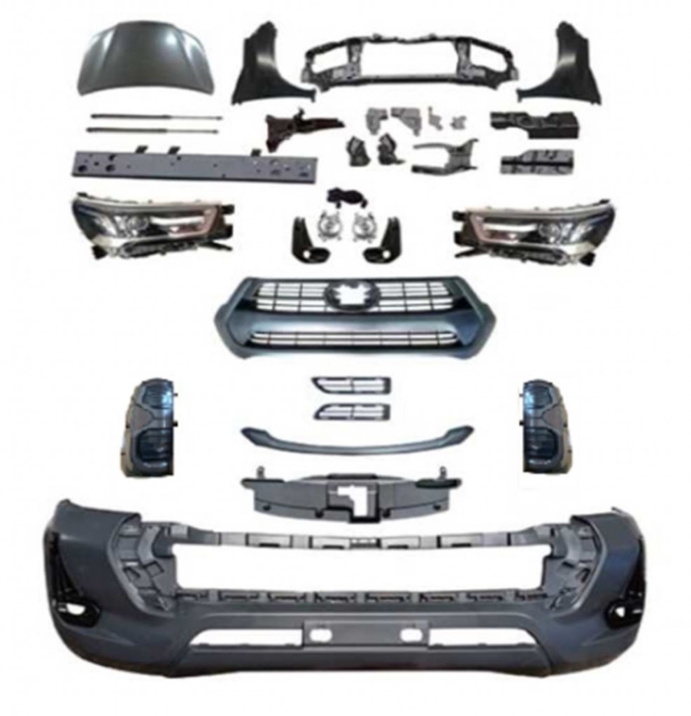 Toyota Hilux Uyumlu Vigo(2004-2015) Yeni Kasa Dönüşüm 2021 Revo Body Kit - Full Set