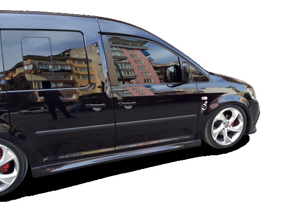 Volkswagen Caddy Uyumlu (2003 - 2020) Yan Marşpiyel Seti (Plastik)