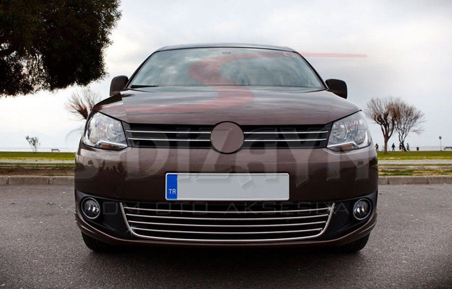 Volkswagen Caddy Uyumlu Krom Ön Tampon Çıtası Comfort Line 5 Parça 2010-2015