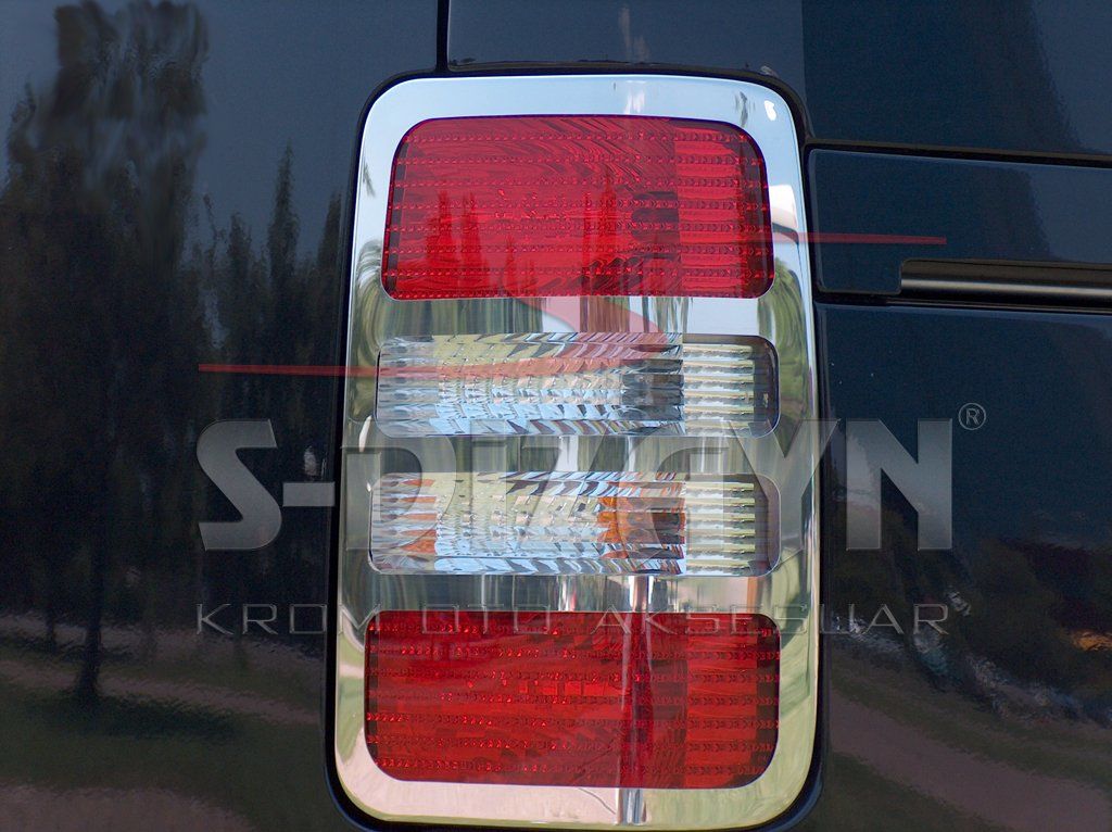Volkswagen Caddy Uyumlu Krom Stop Çerçevesi 2 Parça 2004-2015