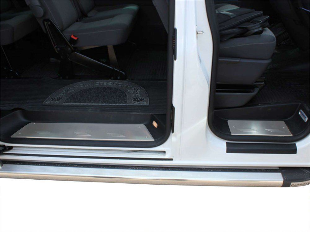 Volkswagen Caravelle Uyumlu Kapı Eşiği 3 Parça Krom 2003-2010