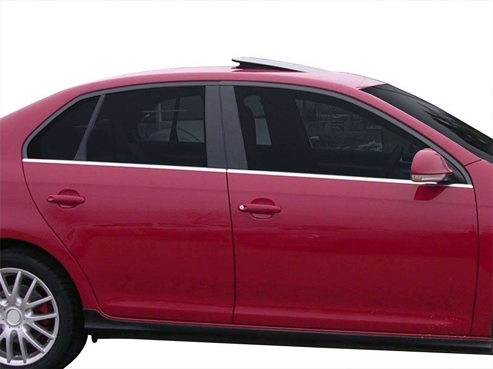 Volkswagen Jetta Uyumlu Cam Çıtası 4 Parça  Krom 2006-2011