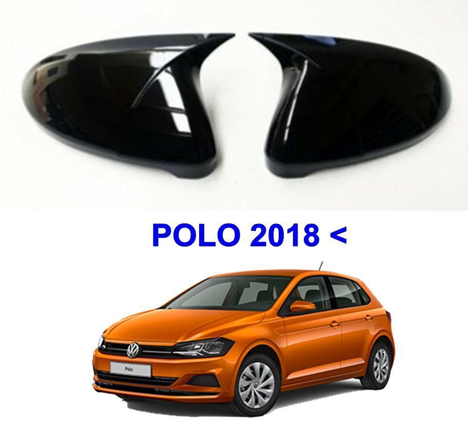 Volkswagen Polo Uyumlu 2017 Sonrası Batman Yarasa Ayna Kapağı (Parlak Siyah)