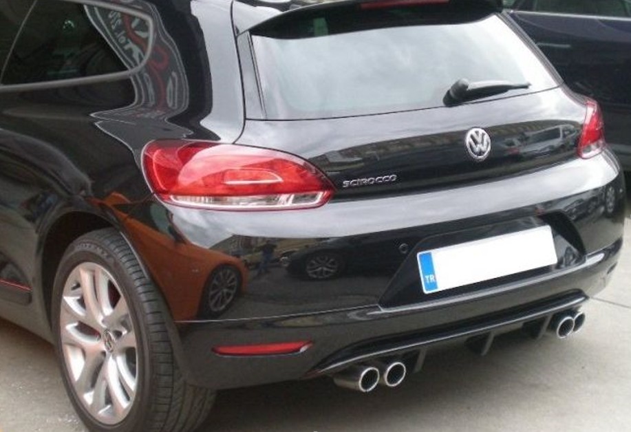 Volkswagen Scirocco Uyumlu Makyajsız Çift Çıkış Difüzör
