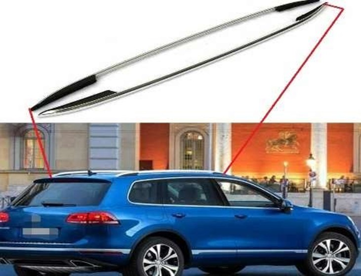 Volkswagen Touareg Uyumlu 2011 Sonrası Tavan Çıtası Gümüş Parça