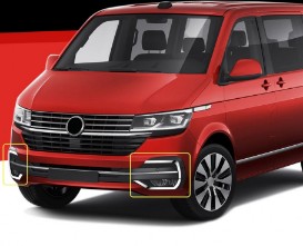 Volkswagen Transporter Uyumlu 45297 Sis Far Üstü Çıta Paslanmaz Çelik -2019 Parça