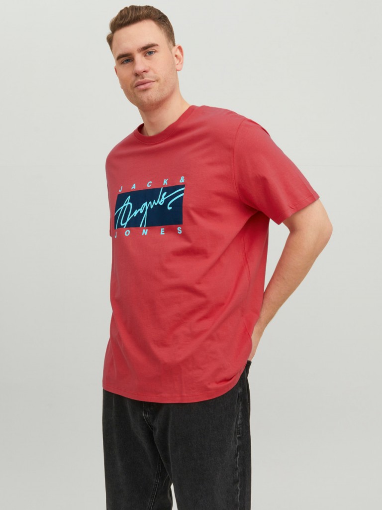Büyük Beden T-Shirt Jack&Jones Erkek T-Shirt 12237439
