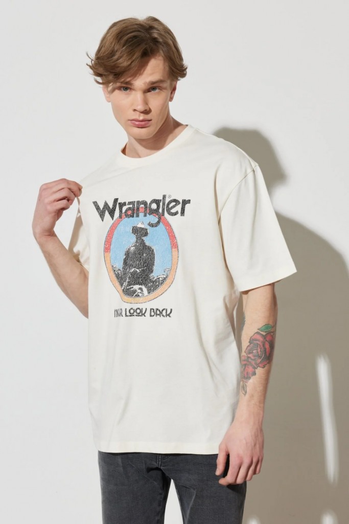 T-Shirt Wrangler Erkek T-Shirt W7Cbee737