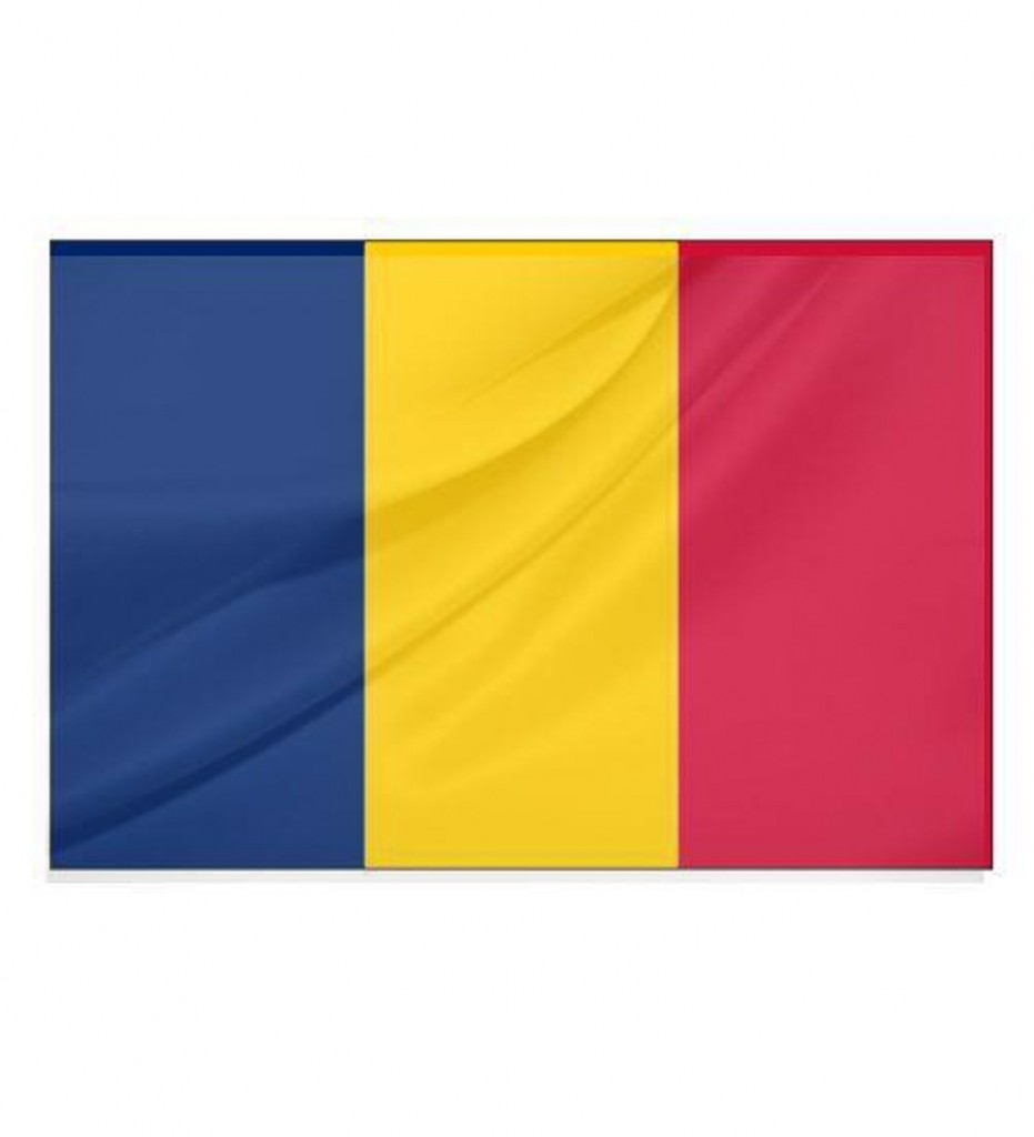 Çad Devleti Gönder Bayrağı 70X105 Cm