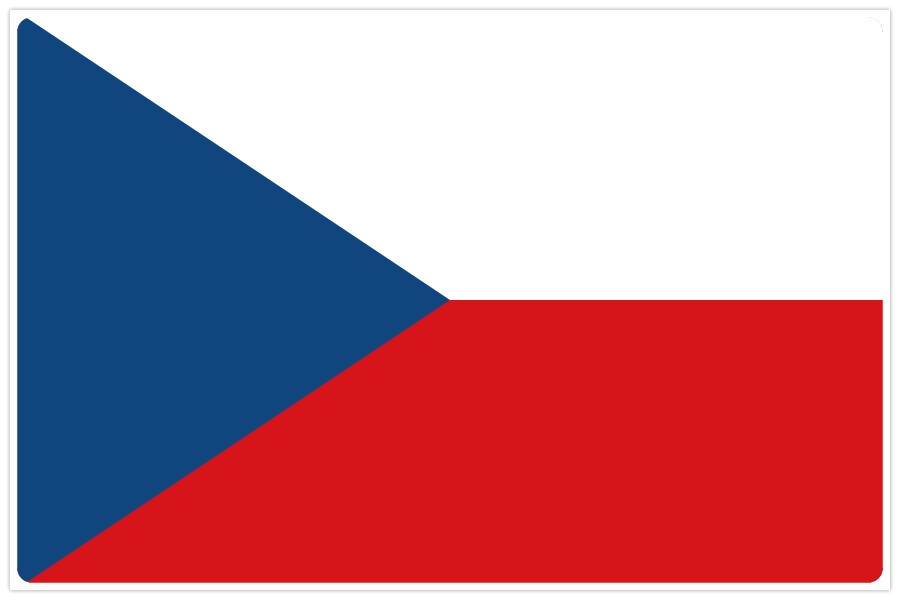 Çek Cumhuriyeti Devlet Bayrağı (30X45 Cm)