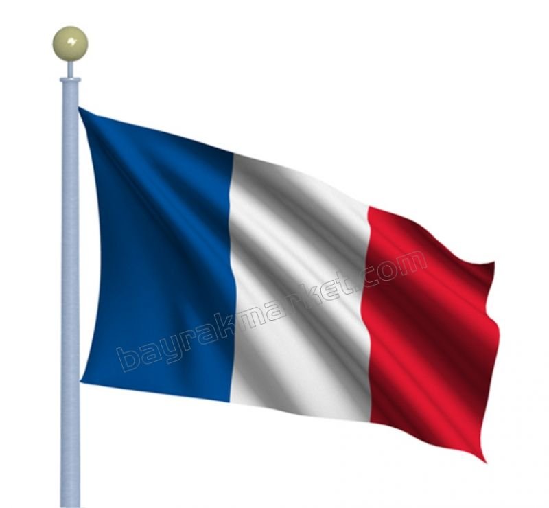 Fransa Devleti Gönder Bayrağı 70X105 Cm