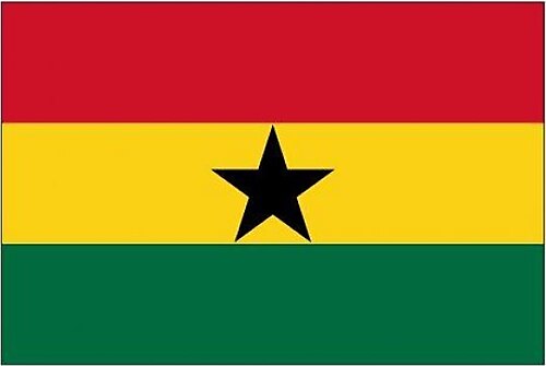 Gana Devlet Bayrağı (50X75 Cm)