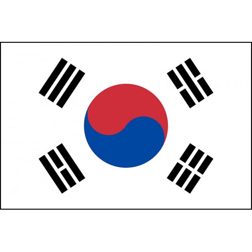 Güney Kore Devleti Gönder Bayrağı 70X105 Cm