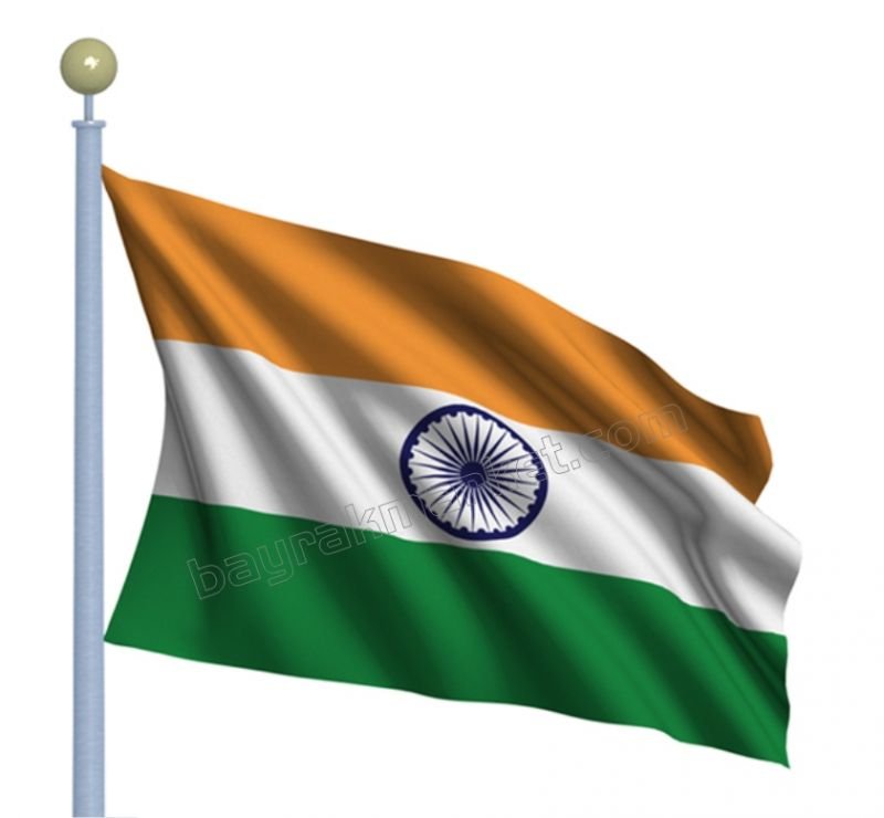 Hindistan Devleti Gönder Bayrağı 70X105 Cm