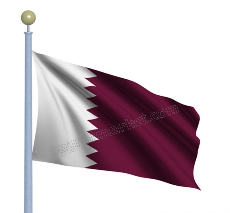 Katar Devlet Gönder Bayrağı 70X105