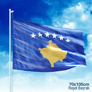 Kosova Devleti Gönder Bayrağı 70X105