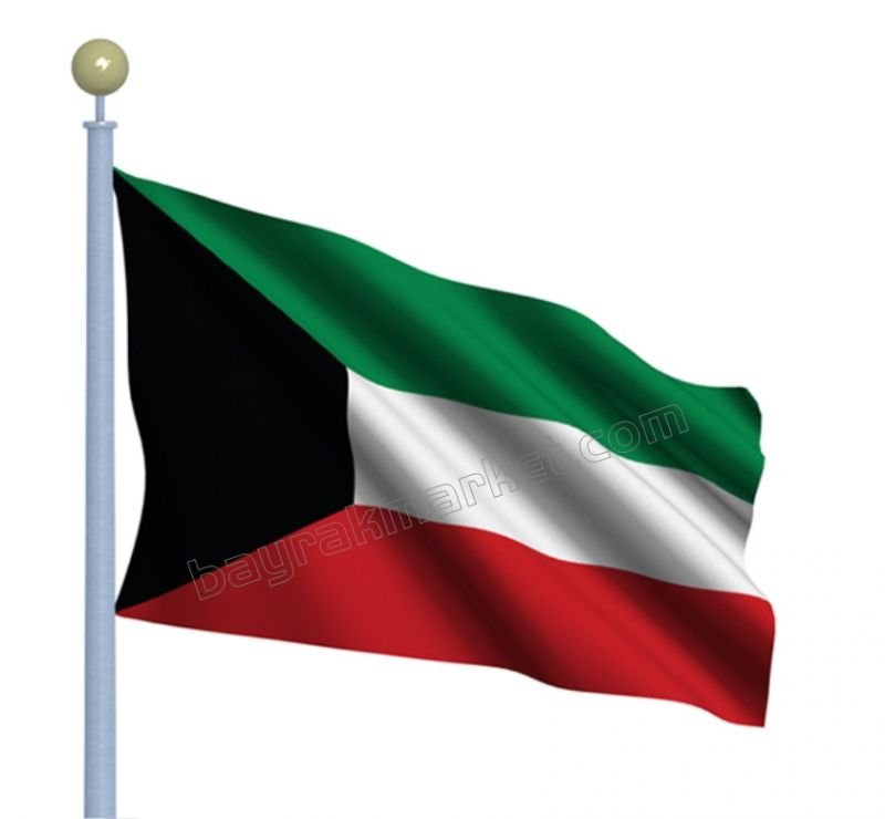 Kuveyt Devlet Gönder Bayrağı 70X105