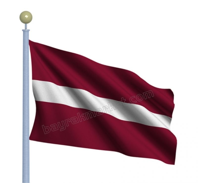 Letonya Bayrağı (50X75 Cm)
