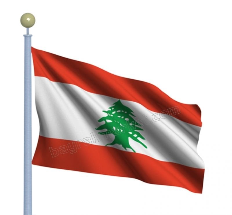 Lübnan Devlet Gönder Bayrağı 70X105